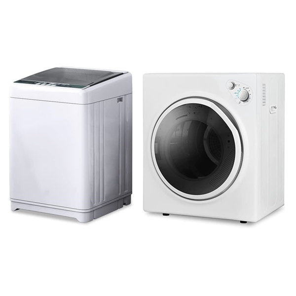 TABU Portable Washer and Dryer Set, 17.6LBS FullAutomatic Washing